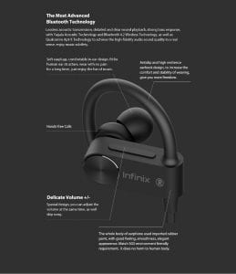 Infinix Sports Bluetooth Earphone XE07 