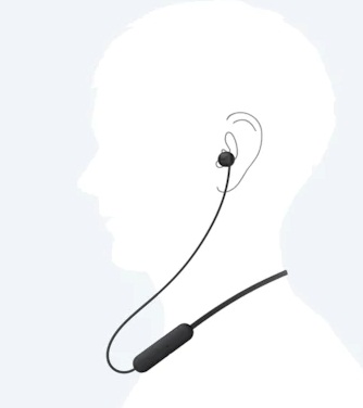 Sony WI-C200 Wireless In-ear Headphones With Microphone (Black)