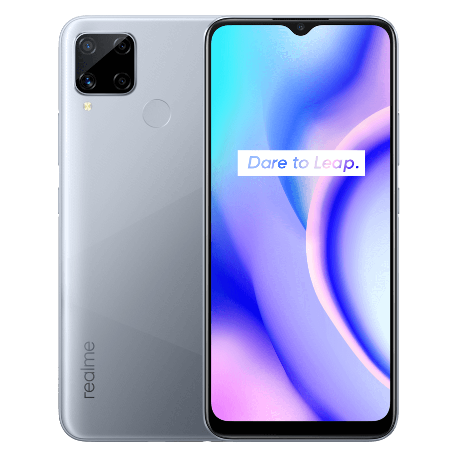 Realme C15 Qualcomm Edition (Power Silver 64GB + 4GB ...