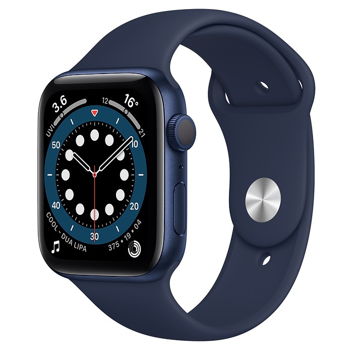 Apple Watch Series 6 Aluminum 44MM BLUE Aluminum Case with Deep Navy Sport Band