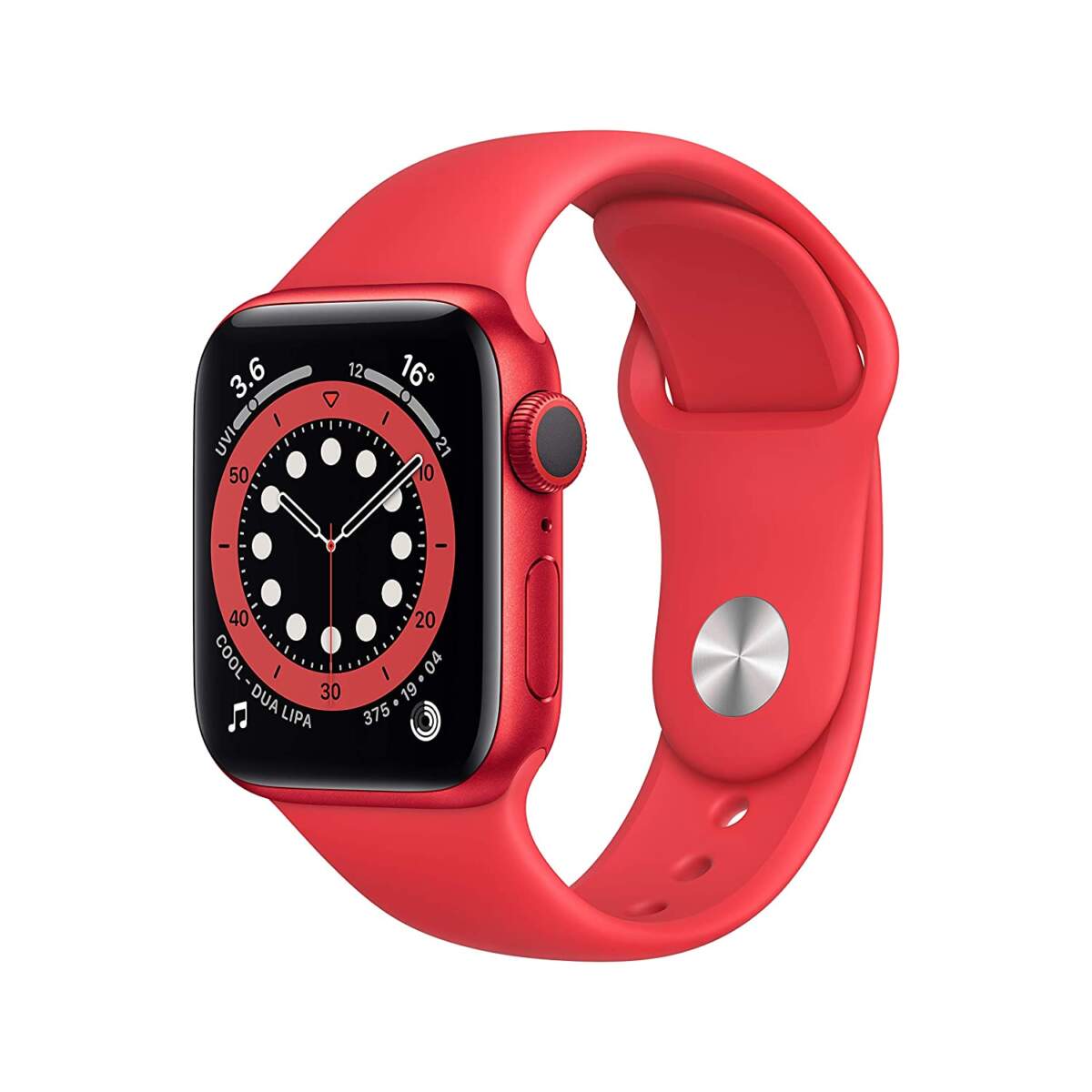Apple Watch Series 6 Aluminum 44MM RED Aluminum Case with RED Sport Band