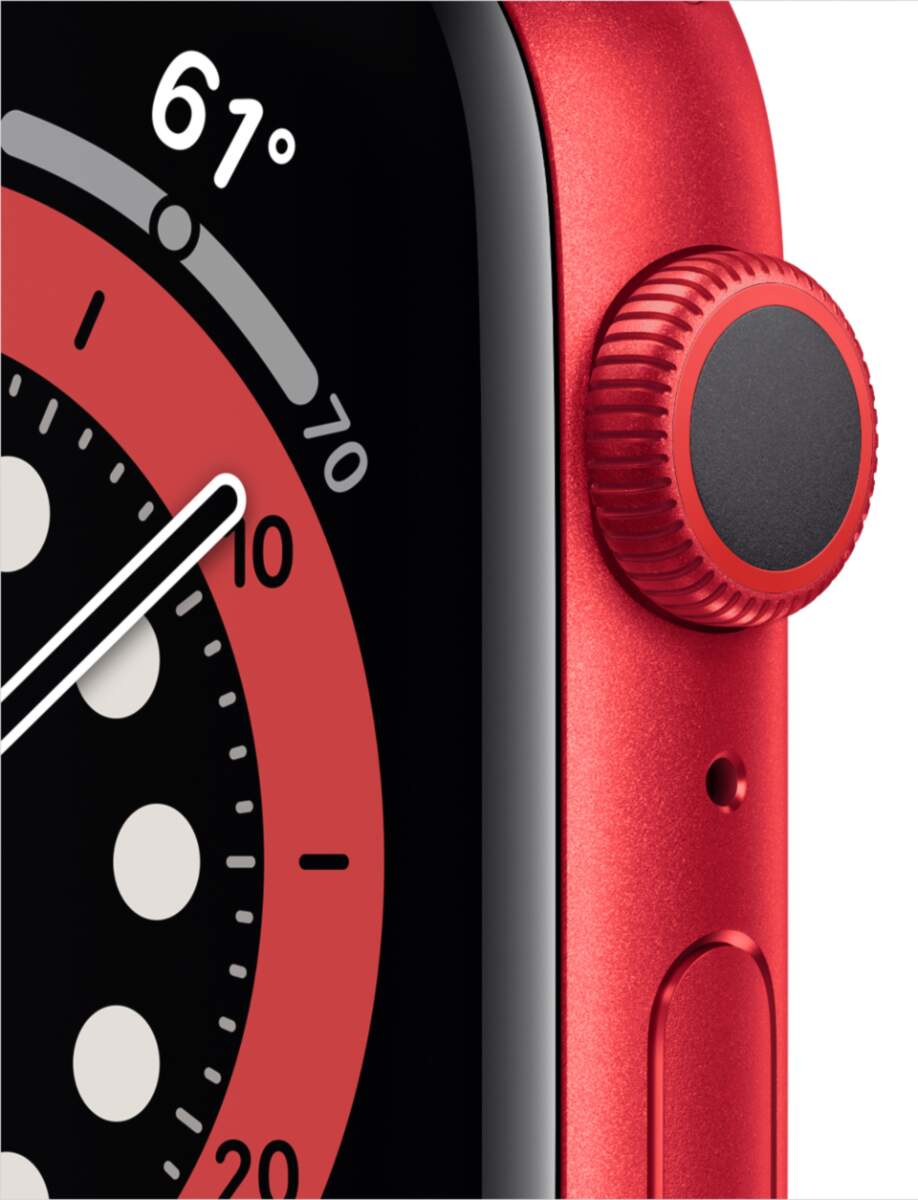 Apple Watch Series 6 Aluminum 44MM RED Aluminum Case with RED Sport Band