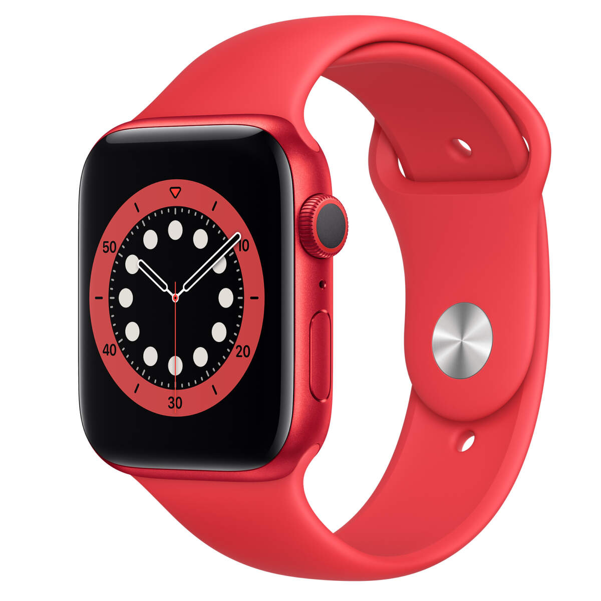 Apple Watch Series 6 Aluminum 44MM RED Aluminum Case with RED Sport Band