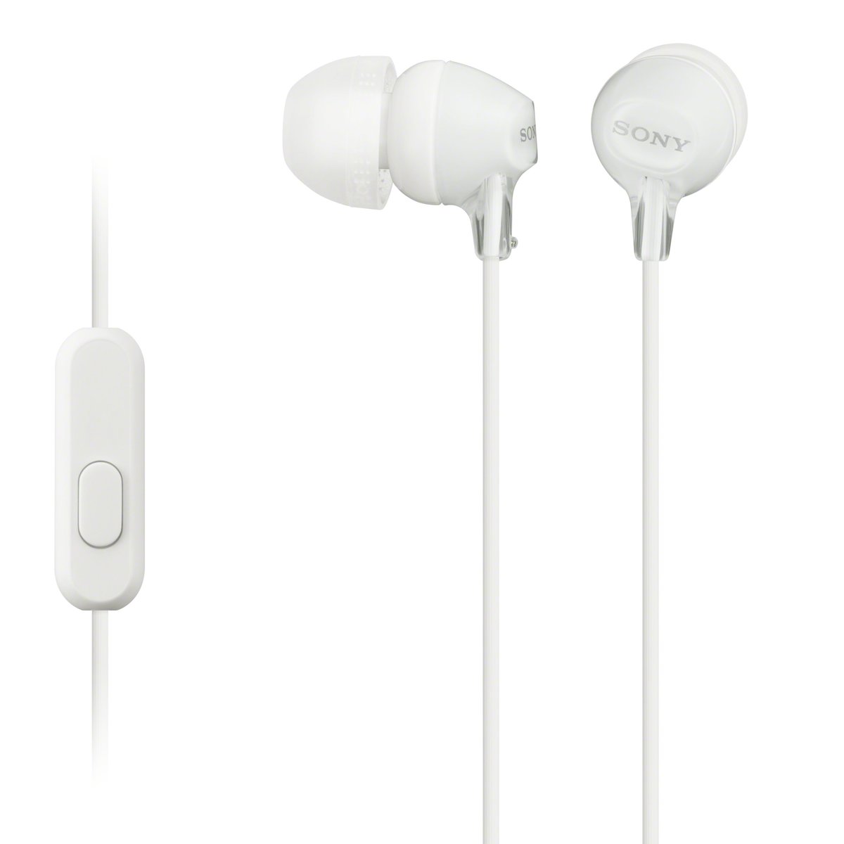 Sony MDR-EX15AP Wired In-ear Headphones with Microphone (White)