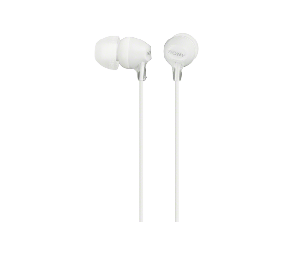 Sony MDR-EX15AP Wired In-ear Headphones with Microphone (White)