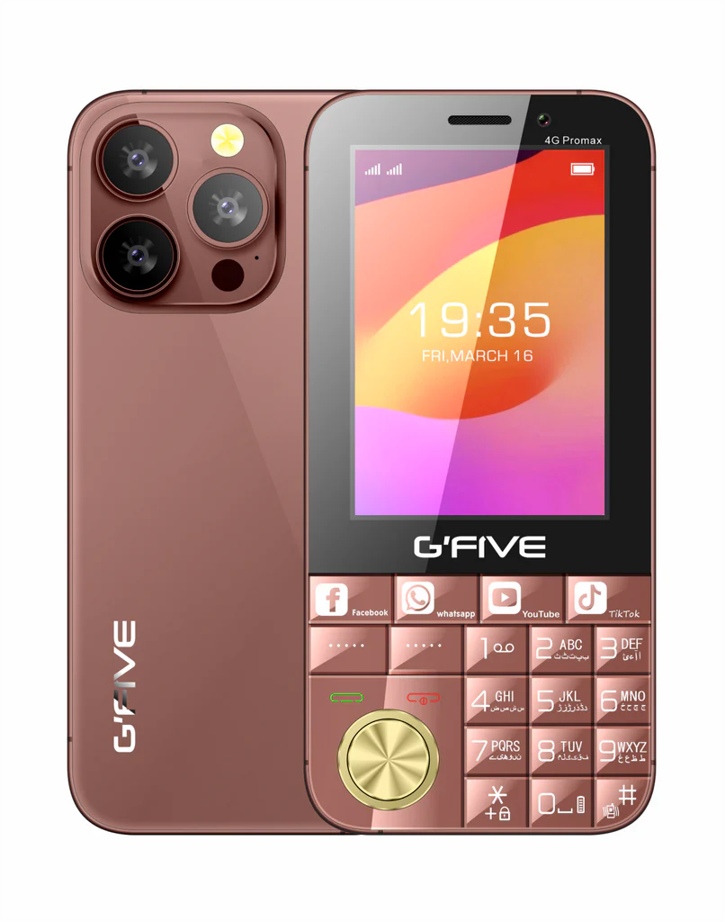 G Five 4G Pro Max Touch & Type (Rose Gold 16GB + 2GB)