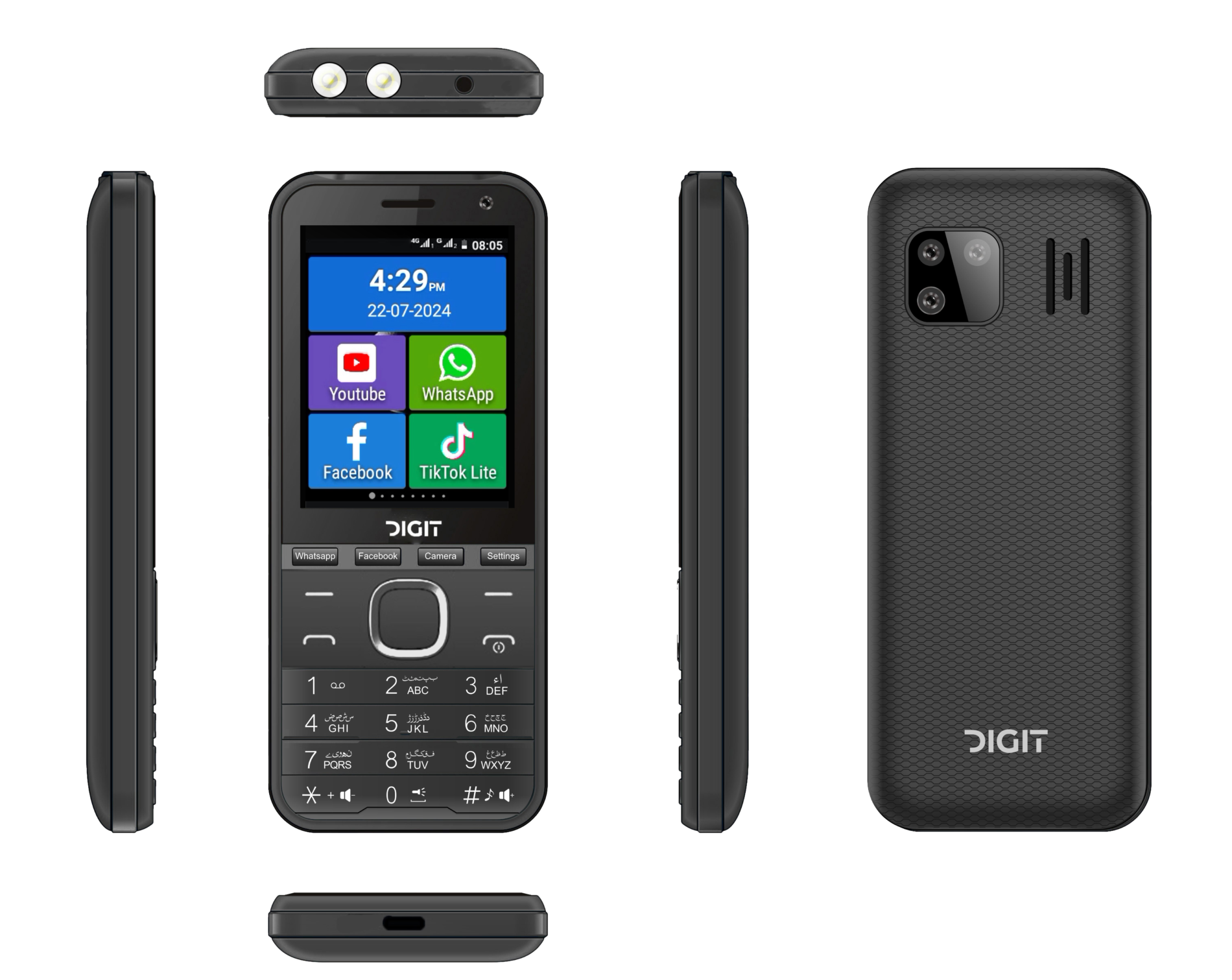 Digit 4G Z1 Touch & Type (Black 16GB + 2GB)