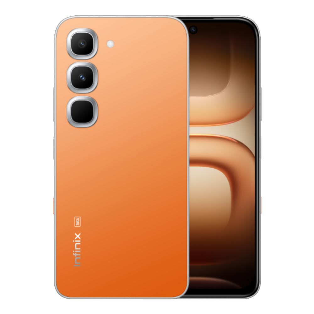 Infinix Hot 70 Pro 5G (Thermo Orange 128GB + 8GB) Active Matrix Cube