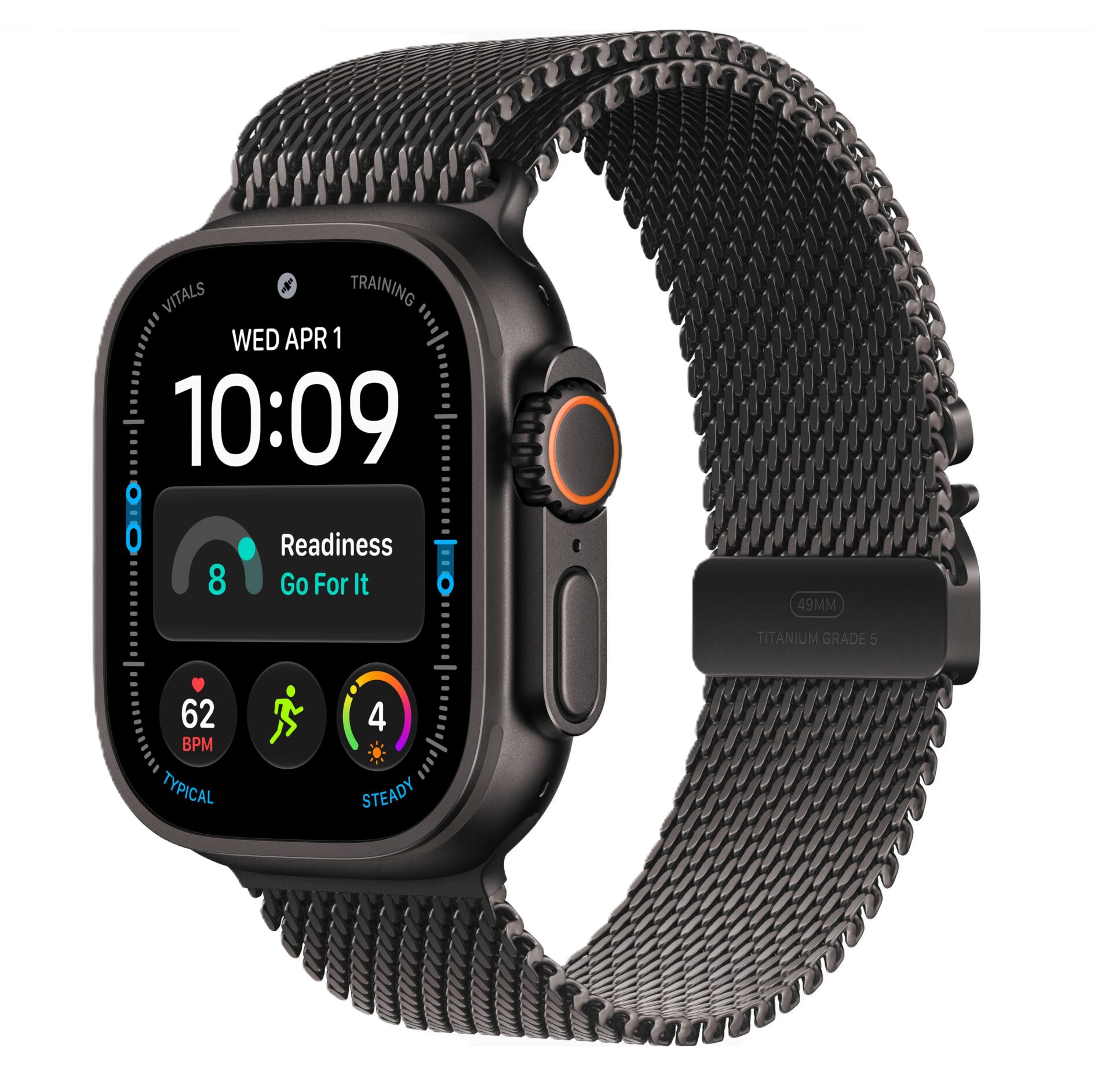 Apple Watch 4 Ultra (Black 64GB) 49mm Black Titanium Milanese Loop
